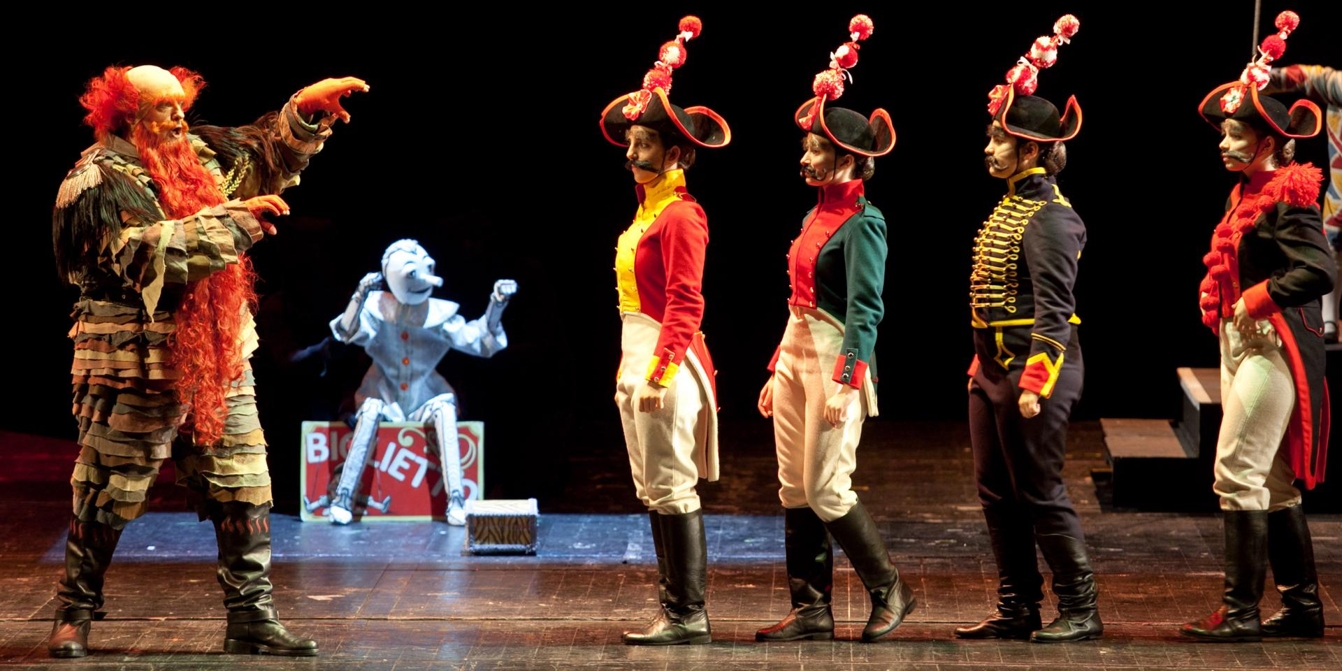 A stage photo of Pinocchio (ph Ramella&Giannese)
