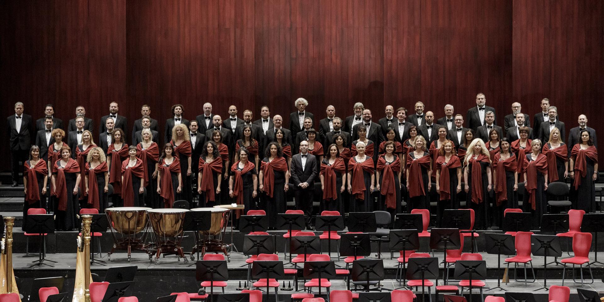 The Chorus Teatro Regio Torino with the chorus master Andrea Secchi