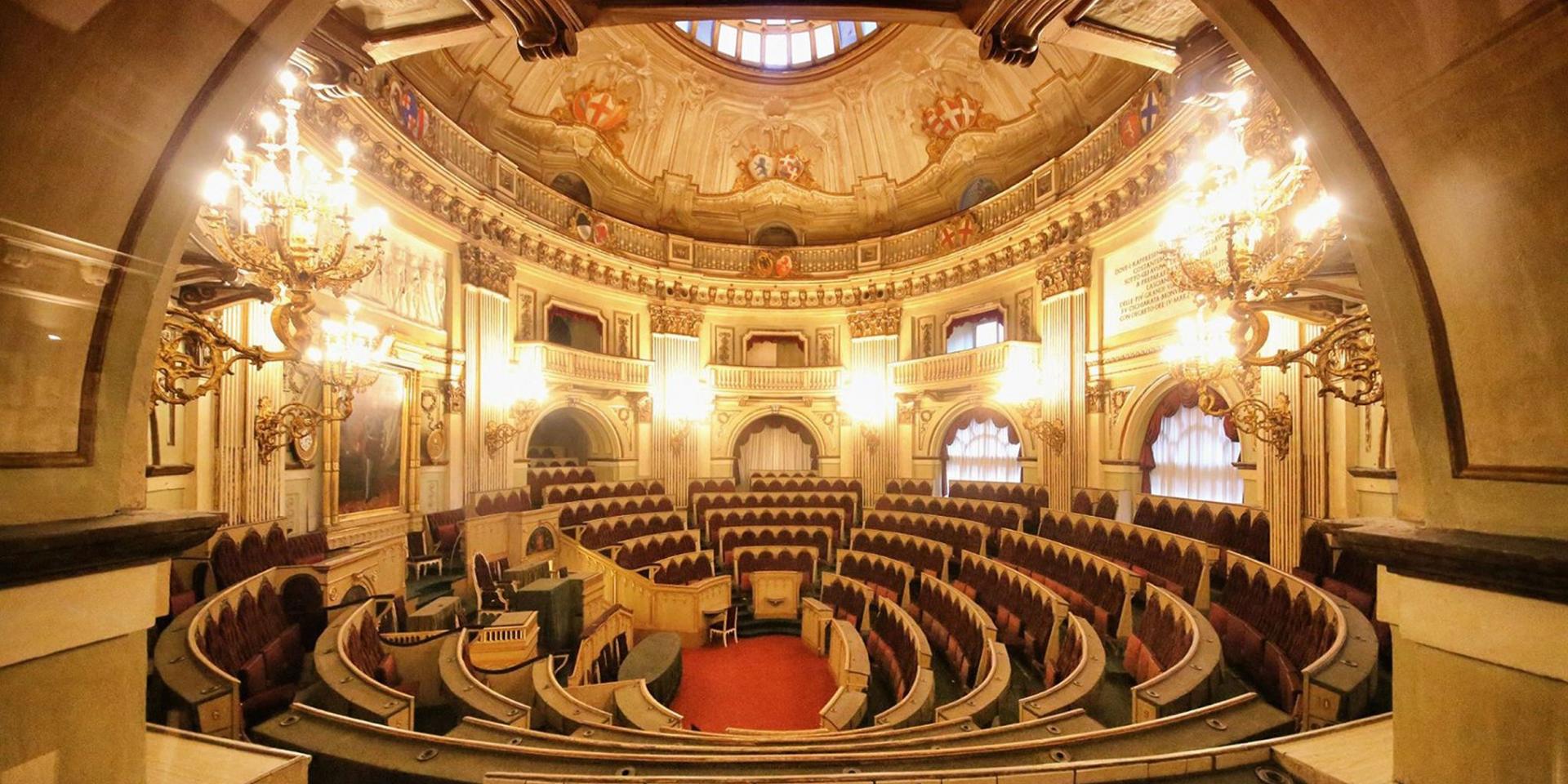 Camera dei Deputati del Parlamento Subalpino del Museo Nazionale del Risorgimento Italiano di Torino (foto Andrea Cherchi)
