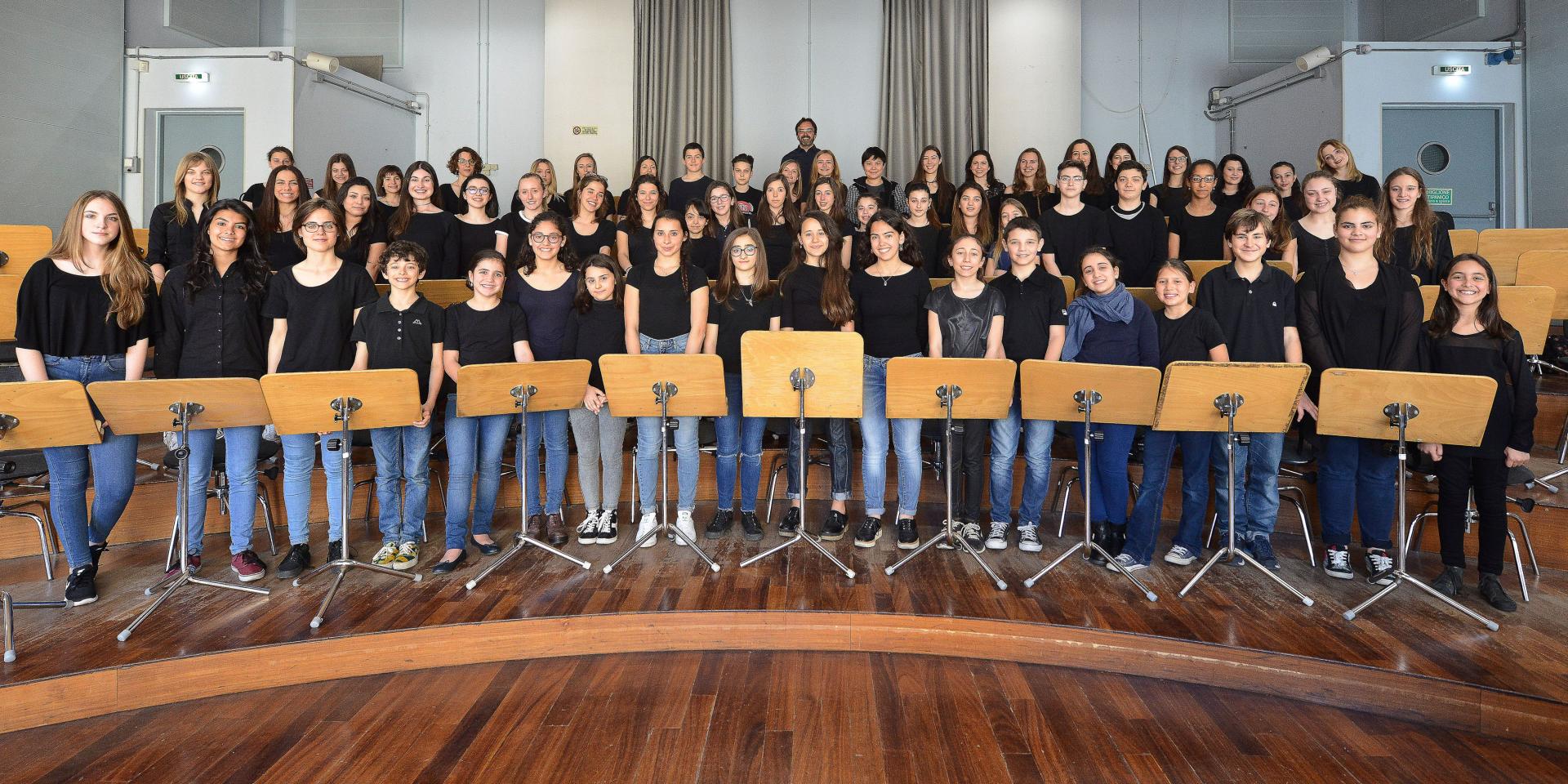 il Coro delle voci bianche Teatro Regio Torino con il maestro Claudio Fenoglio