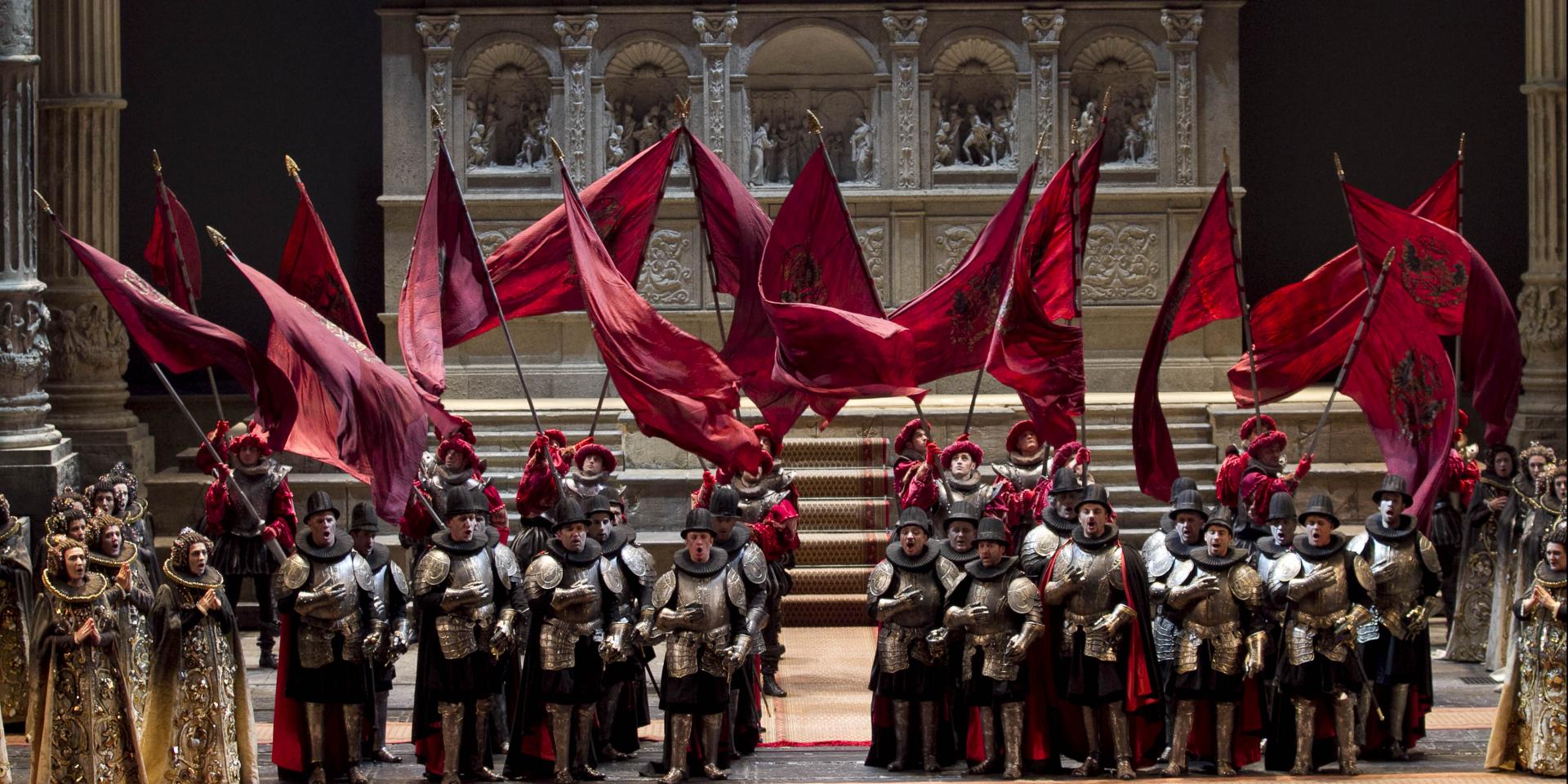 Foto di scena del Don Carlo, regia di Hugo De Ana (Stagione 2012-2013)