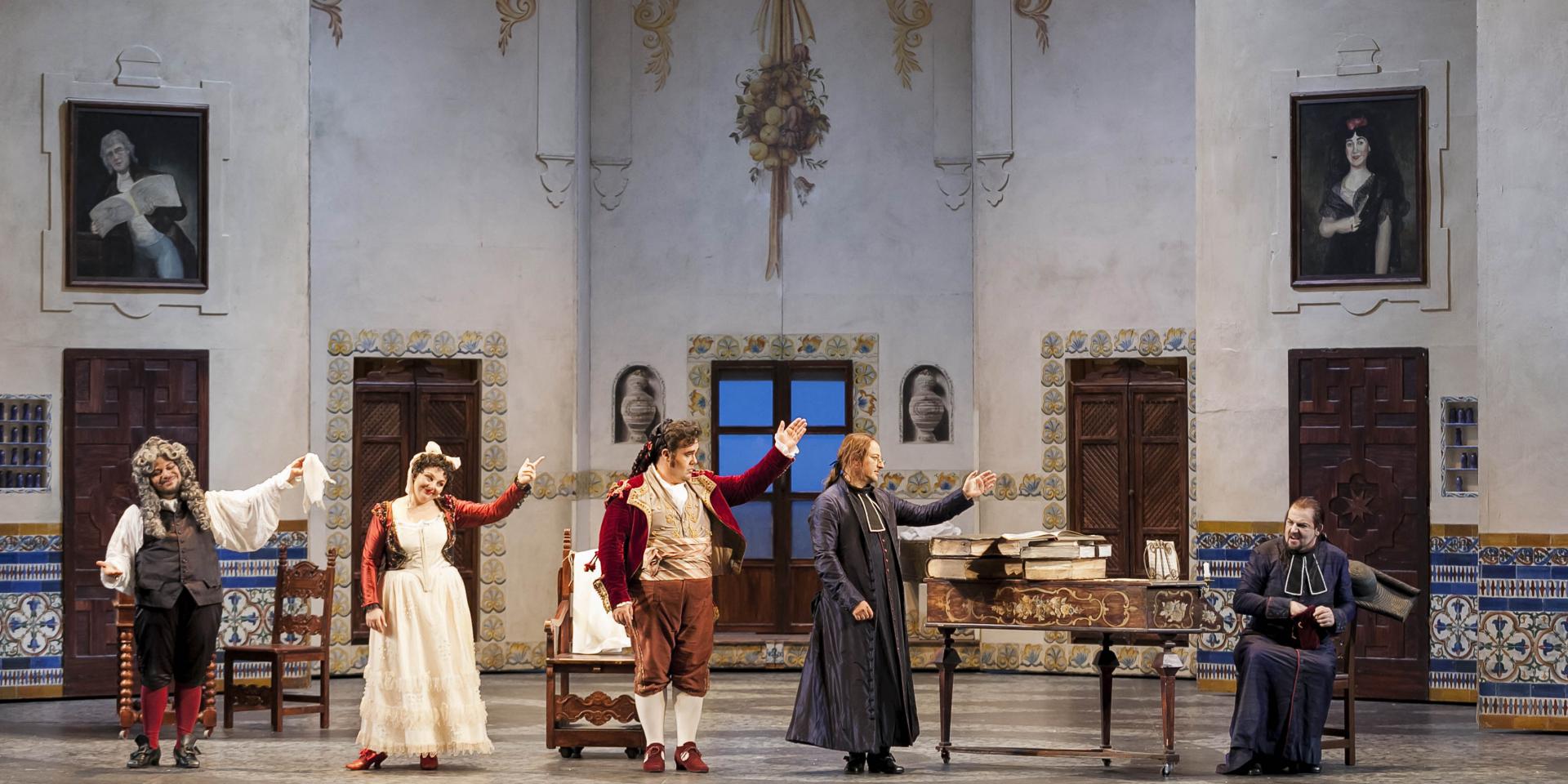 Foto di scena de Il barbiere di Siviglia (foto Ramella & GIannese)