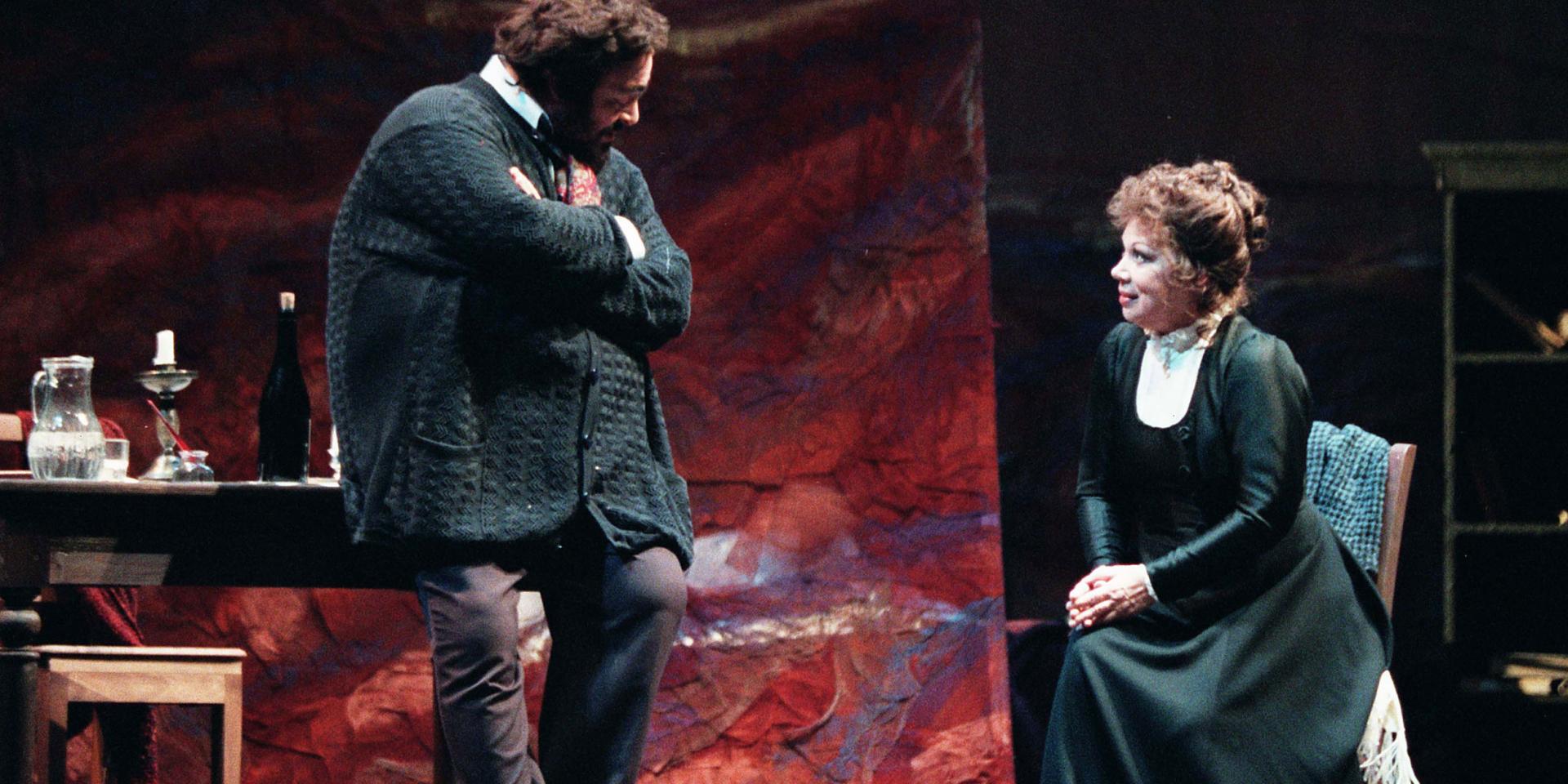 Luciano Pavarotti e Mirella Freni ne La bohème del 1996 Luciano Pavarotti e Mirella Freni ne La bohème del 1996