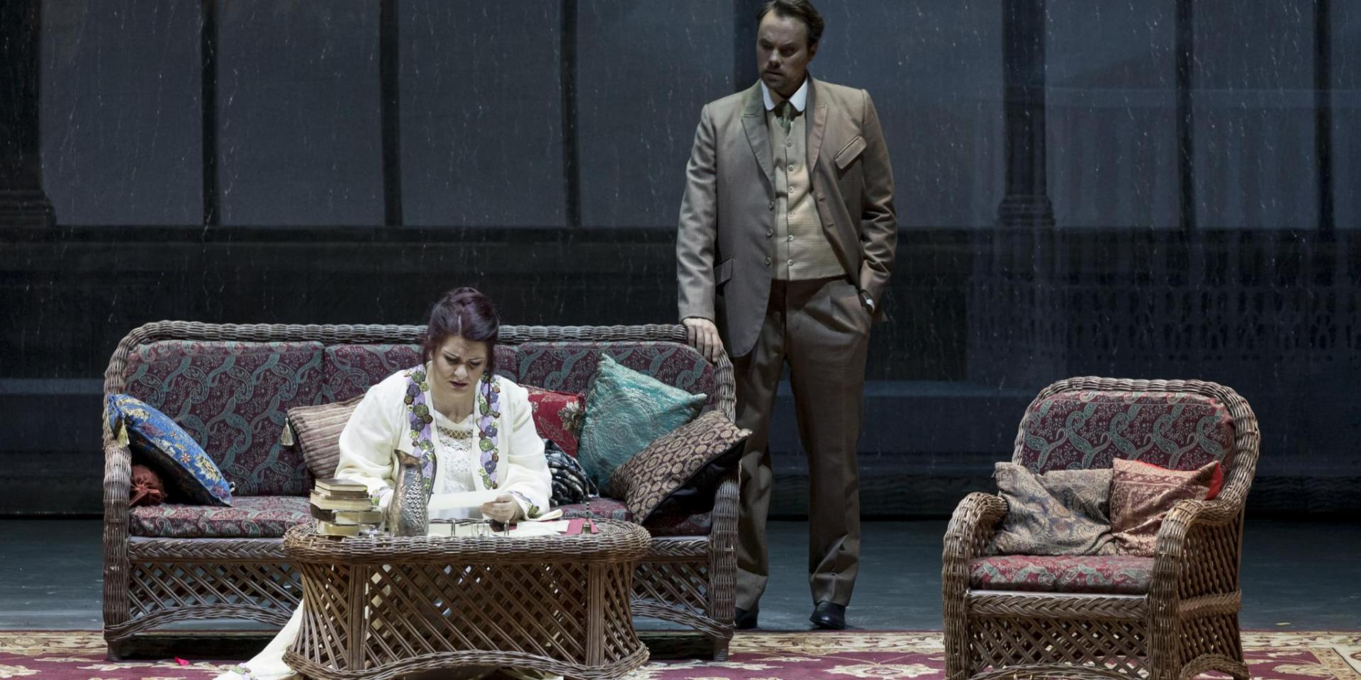 Gilda Fiume (Violetta Valéry) and Julien Behr (Alfredo Germont) - ph Edoardo Piva