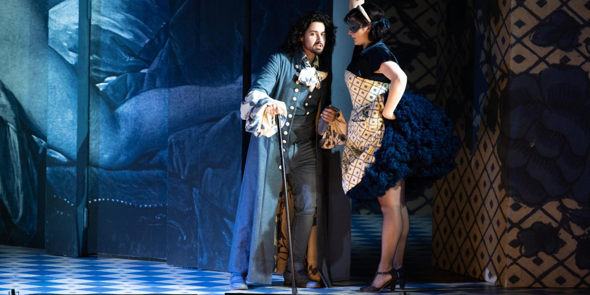 Omar Mancini (Il conte di Bandiera) e Anna Marshania (Carlotta) - foto Andrea Macchia