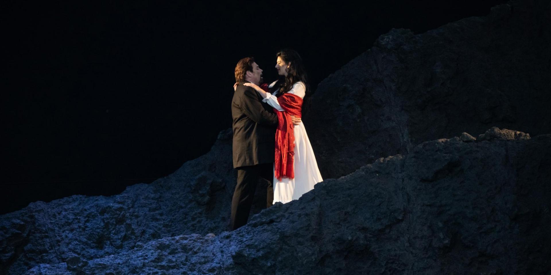 Marco Berti (Turiddu) e Valeria Girardello (Lola) - foto Andrea Macchia