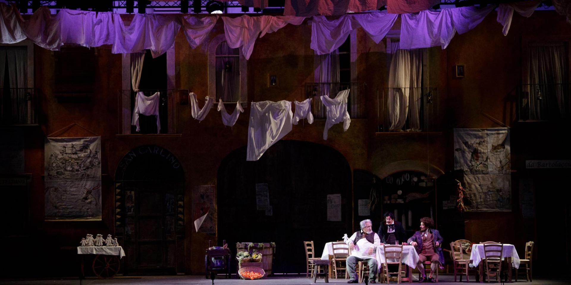 Carmine Monaco (Bartolaccio), Mario Brancaccio (Don Mario Luzio) and Vladimir Sazdovski (Il signor Roberto) - ph Fabio Melotti