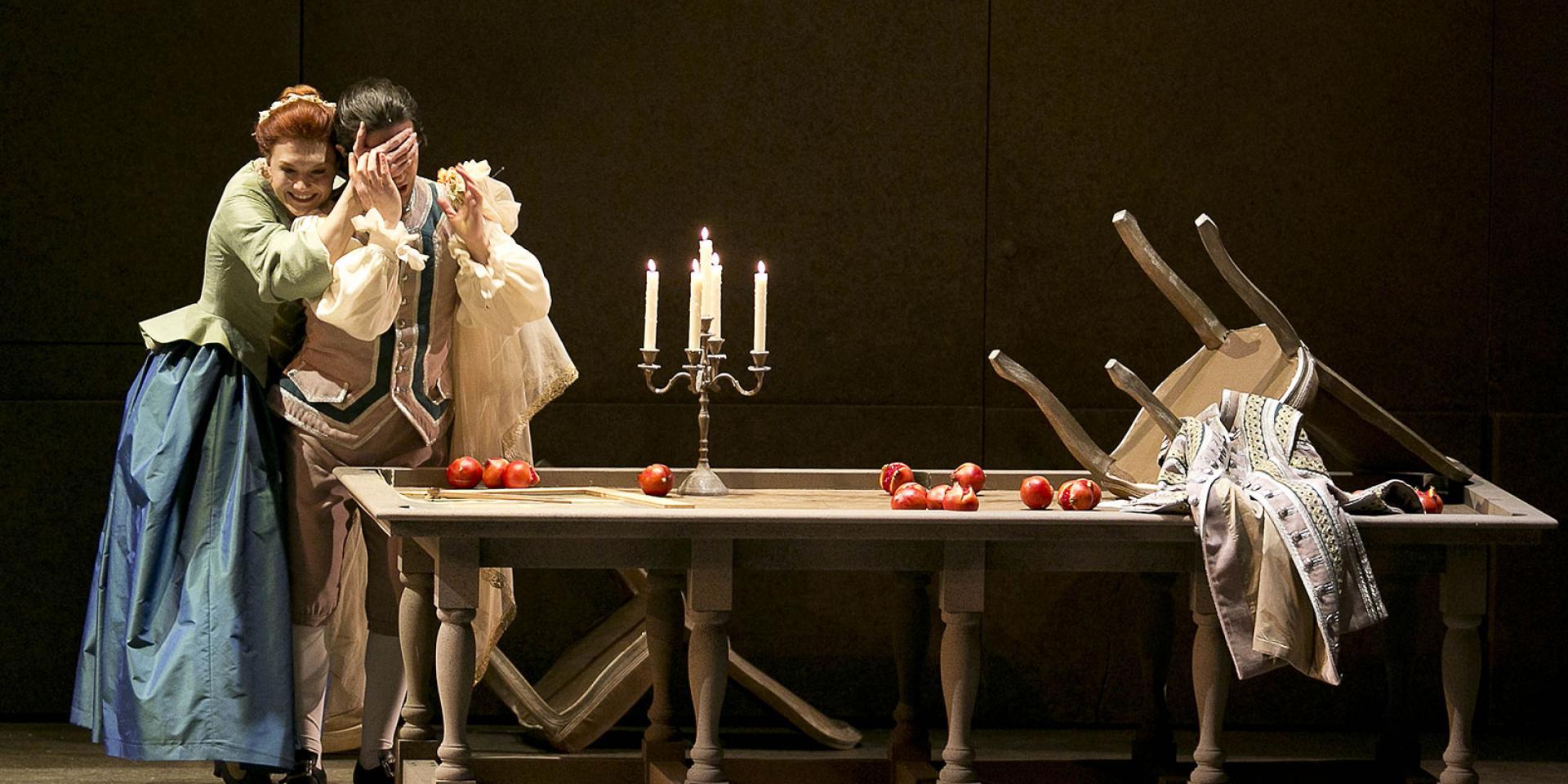 Ekaterina Bakanova (Susanna) e Mirko Palazzi (Figaro) - foto Ramella&Giannese Ekaterina Bakanova (Susanna) e Mirko Palazzi (Figaro) - foto Ramella&Giannese