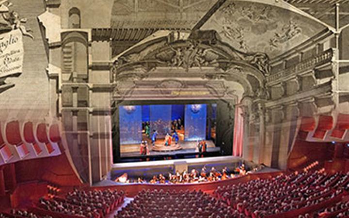 La sala del Teatro Regio antica e attuale