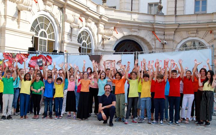 Children Chorus Teatro Regio Torino with master Claudio Fenoglio