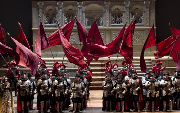 Foto di scena del Don Carlo, regia di Hugo De Ana (Stagione 2012-2013)