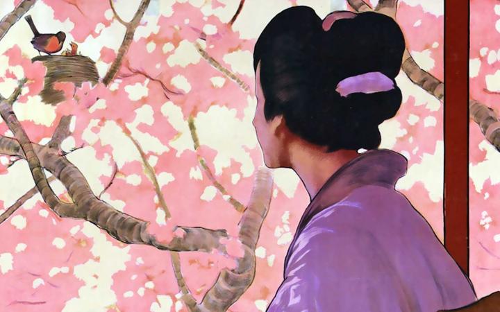 Manifesto Ricordi di Madama Butterfly (particolare)