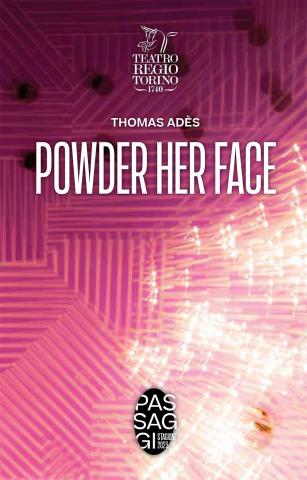 Copertina del programma di sala su Powder Her Face