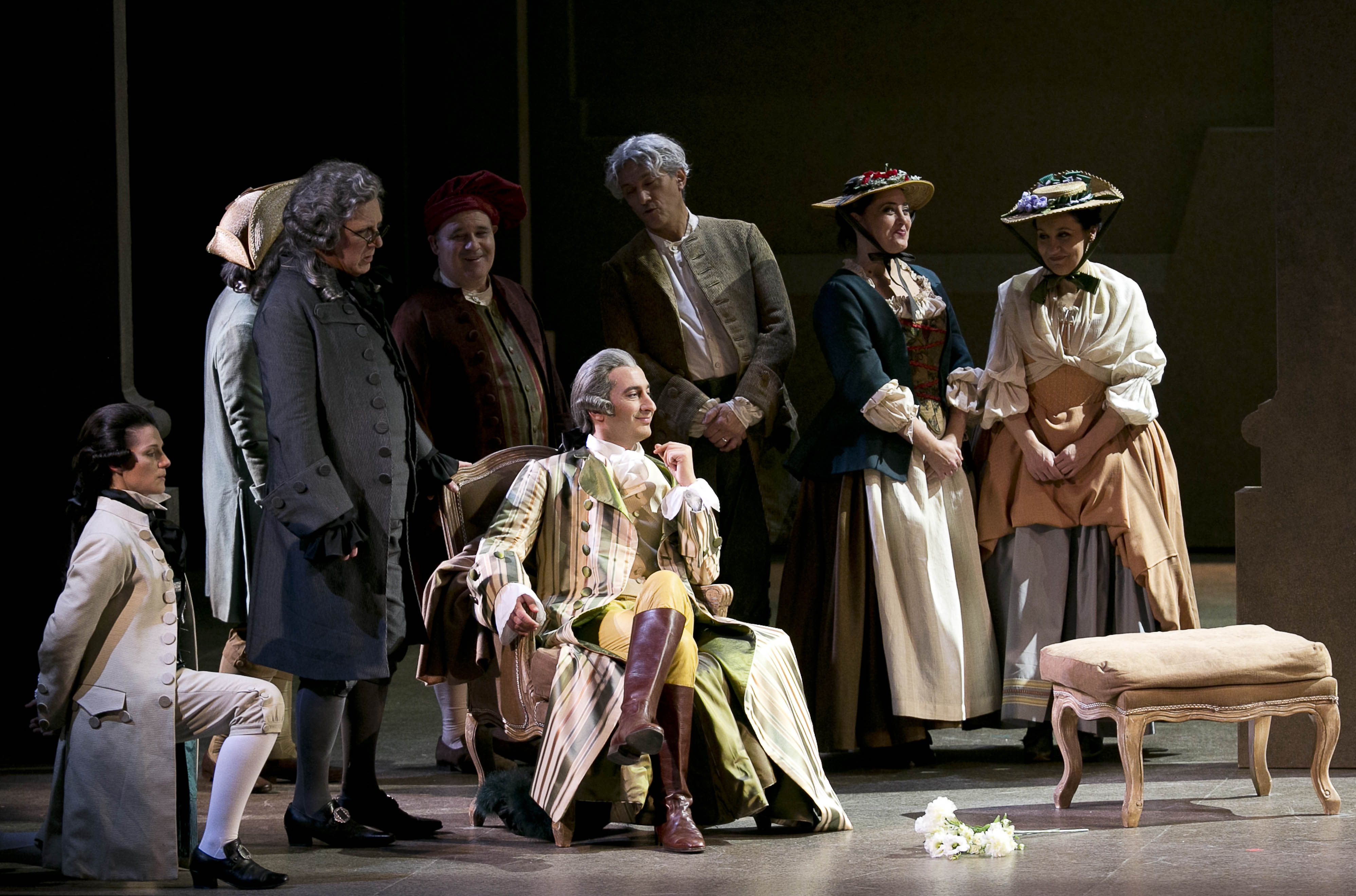 Vito Priante (Il conte d'Almaviva) e Bruno Lazzaretti (Basilio) - foto Ramella&Giannese