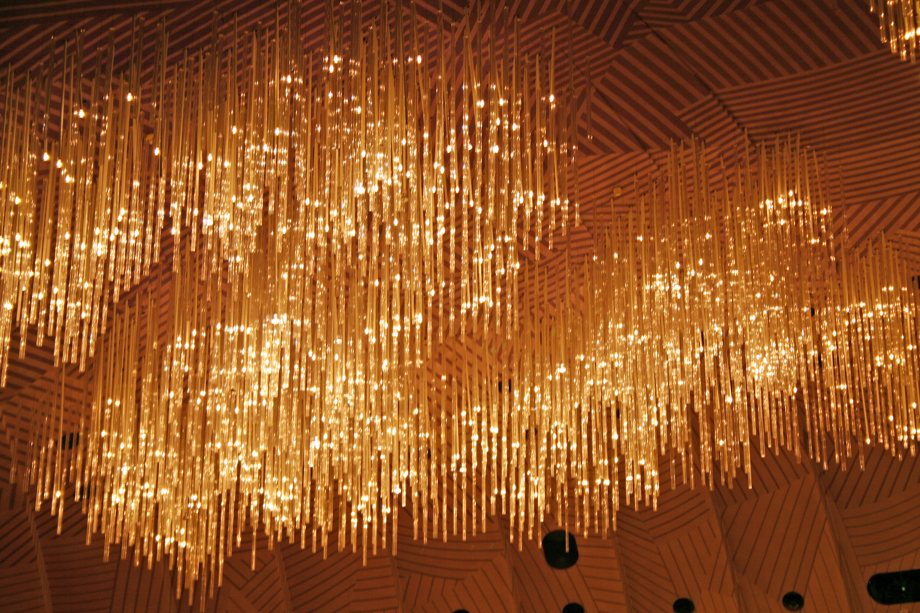 The chandelier of the auditorium