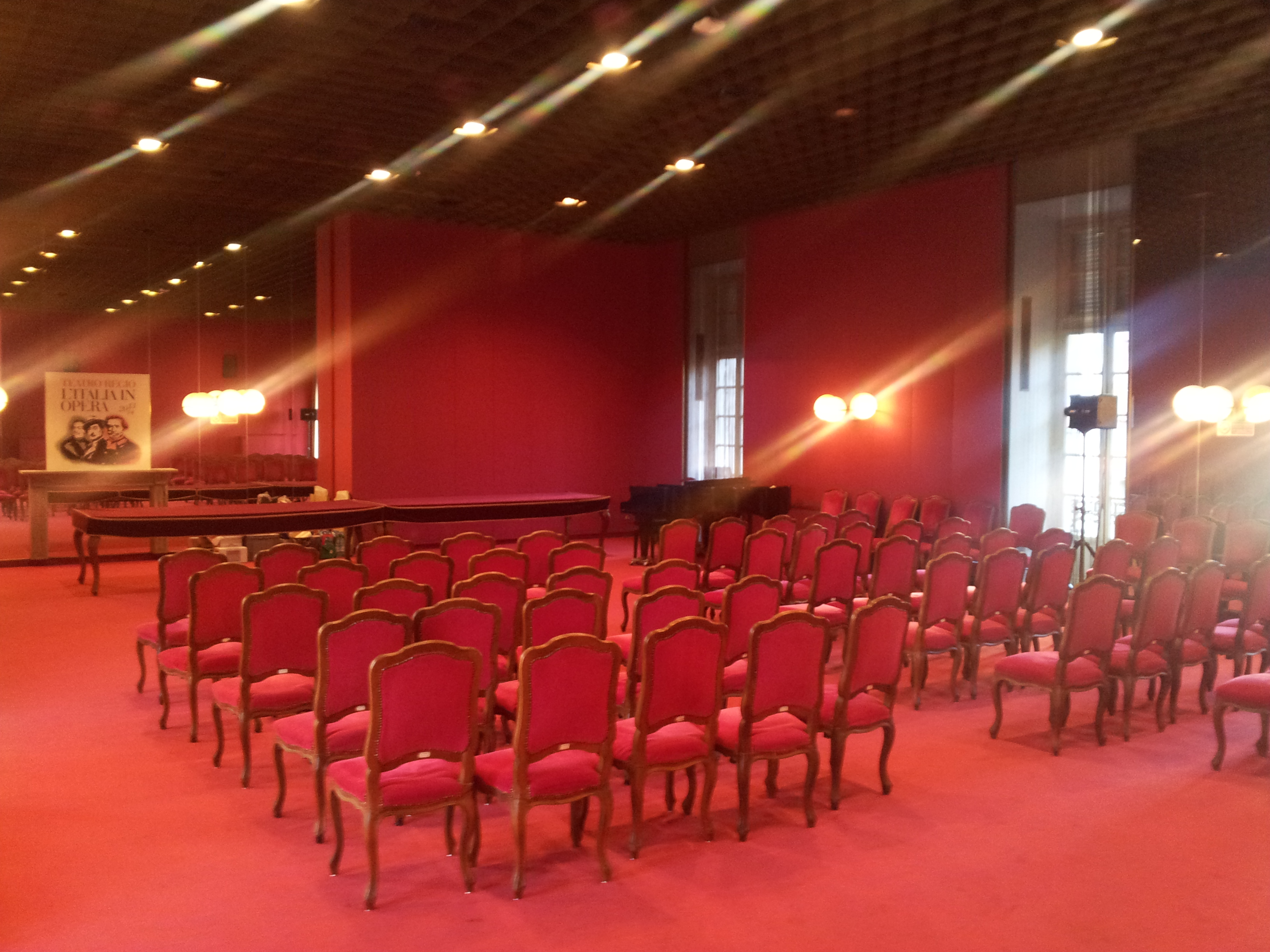 La Sala del Caminetto (oggi intestata a Maria Callas)