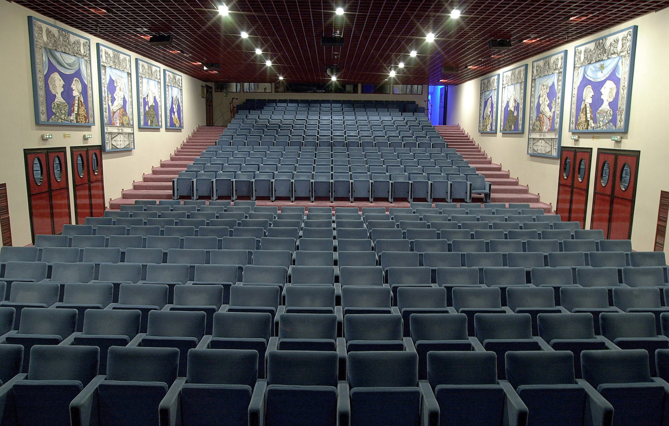 La sala del Piccolo Regio Puccini vista dal palco