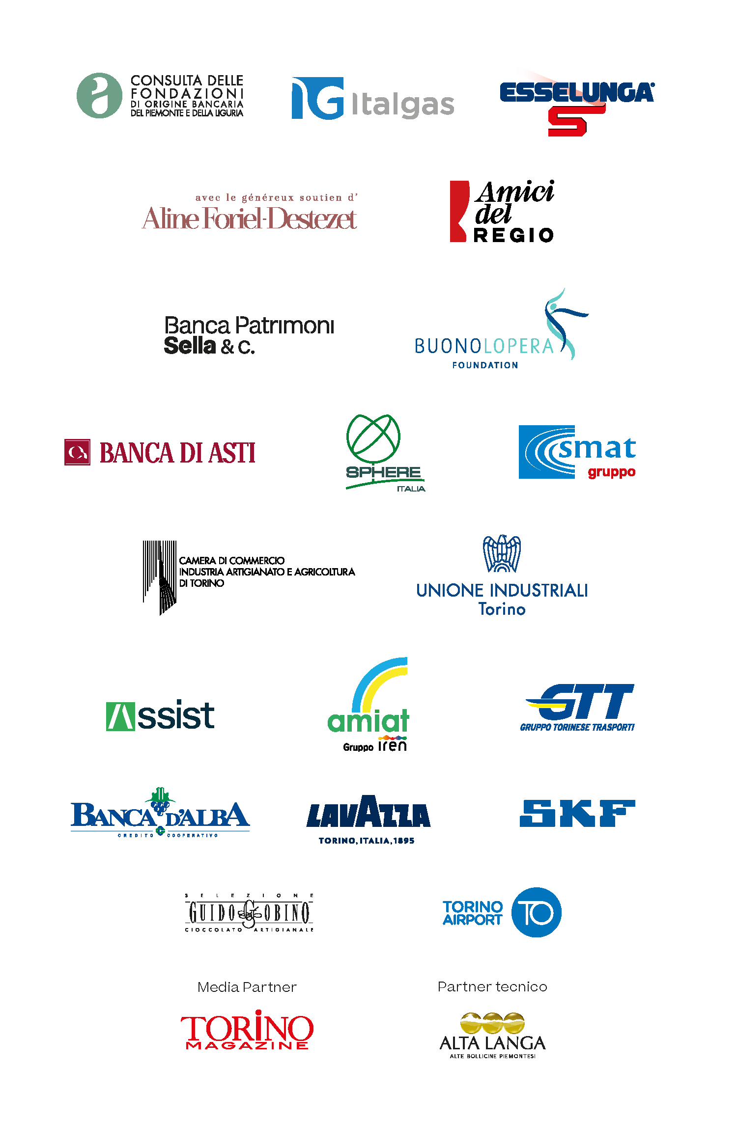 Supporting Members of the Teatro Regio Torino Foundation