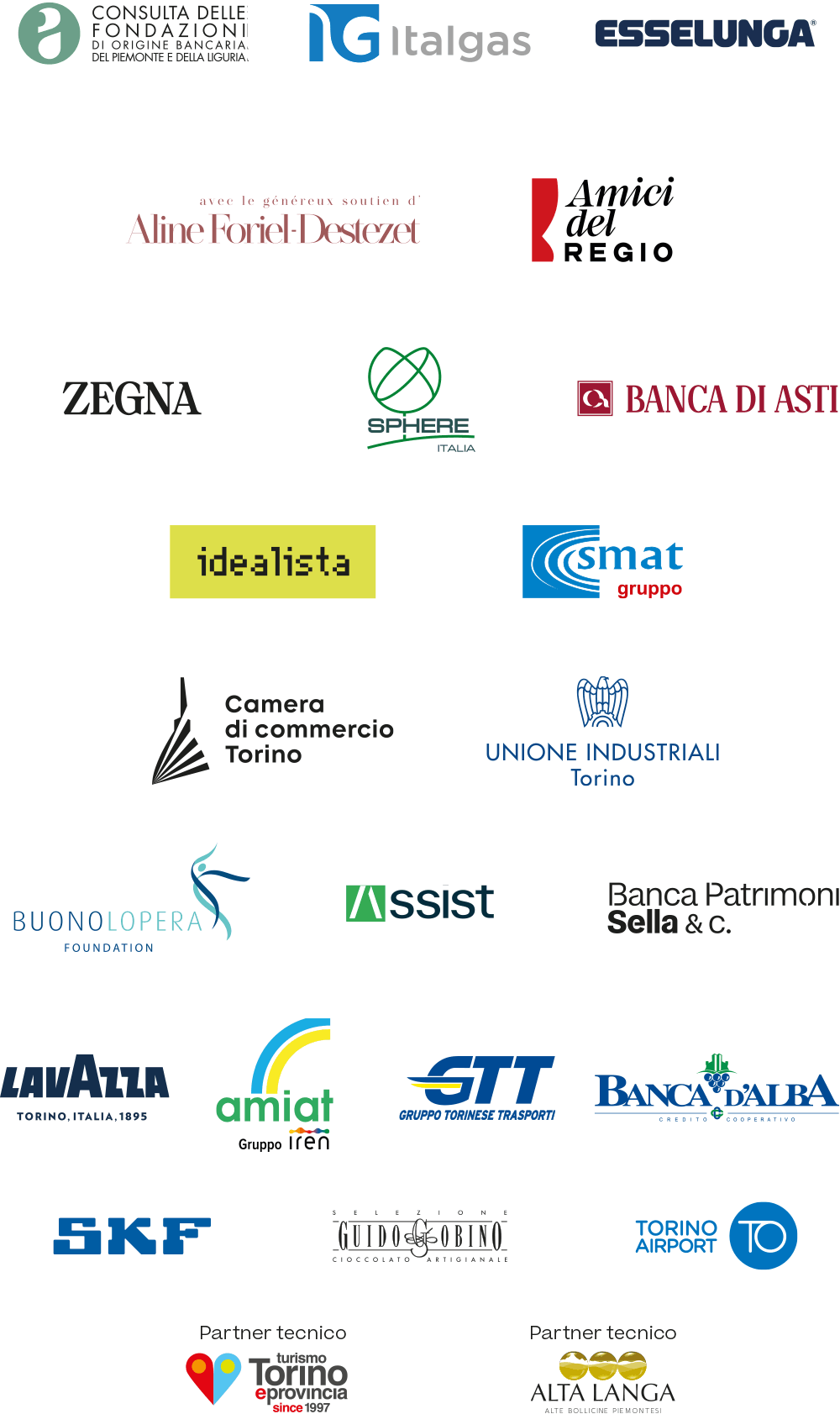 Sostenitori della Fondazione Teatro Regio di Torino