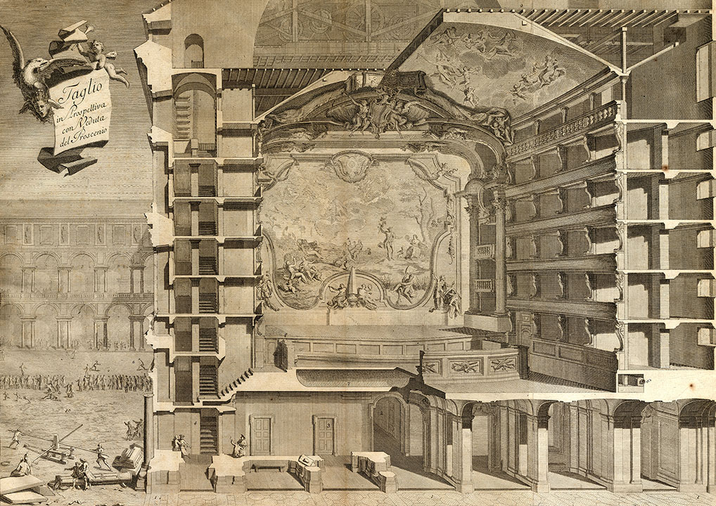 Benedetto Alfieri, Spaccato prospettico del Teatro Regio