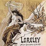 Copertina del libretto di Loreley, azione romantica in tre atti di Carlo d’Ormeville e A. Zanardini su musica di Alfredo Catalani, 1889-90